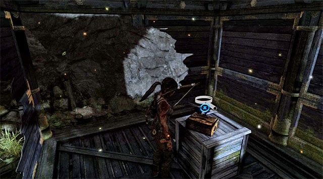 Slip through the crack in the wall and look around for the Fan (reward: 25 XP) - Relics | Collectibles: Mountain Temple - Collectibles: Mountain Temple - Tomb Raider Game Guide