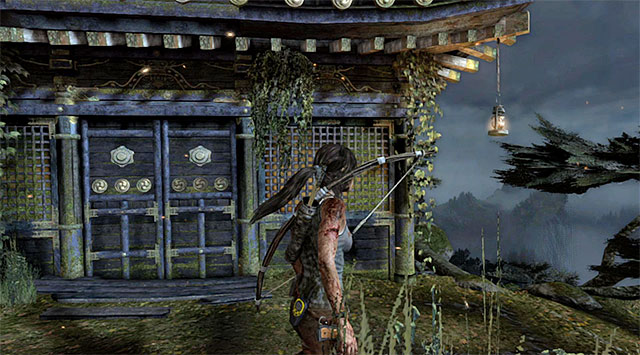 The Lantern is attached to the roof (reward: 10 XP) - Pyromaniac Lanterns | Collectibles: Mountain Temple - Collectibles: Mountain Temple - Tomb Raider Game Guide