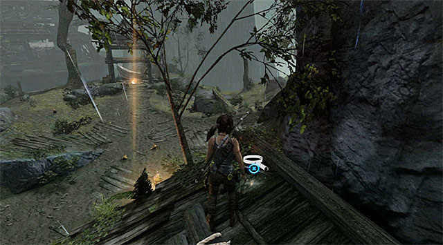 Turn left and jump to the roof - GPS Caches (01-07) | Collectibles: Mountain Village - Collectibles: Mountain Village - Tomb Raider Game Guide