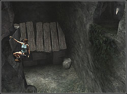 Move behind the bend and jump into the niche behind you - The Lost Valley | Artefacts and Relics - Artefacts and Relics - Tomb Raider: Anniversary Game Guide & Walkthrough