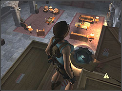 From the last box take a gear of sculpture - The Croft Manor 4 | The Croft Manor - training mission - The Croft Manor - training mission - Tomb Raider: Anniversary Game Guide & Walkthrough