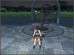 Open the door on the left side of stairs - The Croft Manor 1 | The Croft Manor - training mission - The Croft Manor - training mission - Tomb Raider: Anniversary Game Guide & Walkthrough