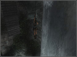 Come back to the edge, from where you have get onto this shelf - The Lost Valley 1 | Walkthrough - Peru - Tomb Raider: Anniversary Game Guide & Walkthrough