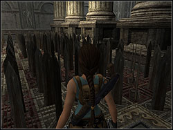 But look around and you will see that blades are vanish and appear frequently, so in proper moment go quickly between them - St. Francis Folly 5 | Walkthrough - Greece - Tomb Raider: Anniversary Game Guide & Walkthrough