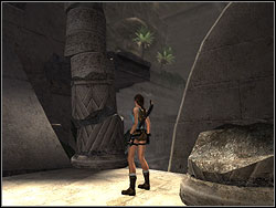 Turn left and find two bands in the wall - Temple of Khamoon 1 | Walkthrough - Egypt - Tomb Raider: Anniversary Game Guide & Walkthrough