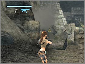 Head on to the stairs leading to the main temple complex (#1) - Bolivia - part II | Bolivia - Tiwanaku - Bolivia - Tiwanaku - Tomb Raider: Legend Game Guide & Walkthrough