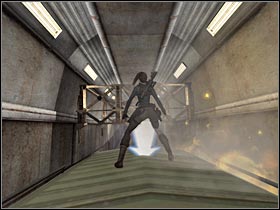 Theres not too much light here, so it would be best to use the flashlight all the time - Kazakhstan - part II | Kazakhstan - Proj. Carbonek - Kazakhstan - Project Carbonek - Tomb Raider: Legend Game Guide & Walkthrough