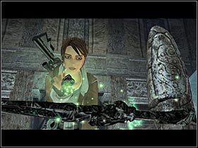 You might want to consider testing a newly acquired weapon (#1) - Nepal - part IV | Nepal - The Ghalali Key - Nepal - The Ghalali Key - Tomb Raider: Legend Game Guide & Walkthrough