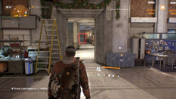 The Terminals entrance. Here, you can find, e.g. an Optimization Station. - Optimization Station | Tips for 1.8 patch The Division - Hints - Tom Clancys The Division Game Guide