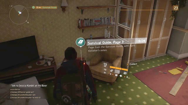 The third page of the guide in the one-room flat. - Chelsea & Camp Hudson (M1) | Intel data - Intel data - Tom Clancys The Division Game Guide