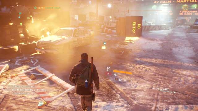 You find the laptop out in the street, by the crashed cars - Hudson Yards (M2) | Intel data - Intel data - Tom Clancys The Division Game Guide