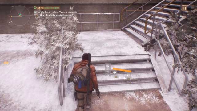 Close to the hideout, on the stairs leading up to the tracks, you find the first evidence - Hudson Yards (M2) | Intel data - Intel data - Tom Clancys The Division Game Guide