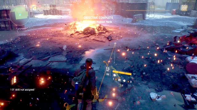 Fortunately, you do not have to continue and you can ignore the mission after you find the collectible - Hudson Yards (M2) | Intel data - Intel data - Tom Clancys The Division Game Guide