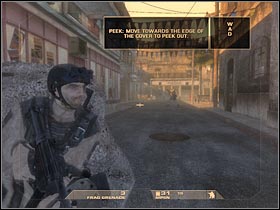 Once you've dealt with the soldier, make a few steps forward - Mission 1.1: Mexican Border - Inbound - Walkthrough - Tom Clancys Rainbow Six: Vegas - Game Guide and Walkthrough
