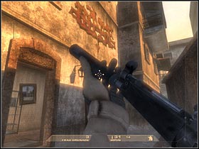 Try positioning yourself by the left wall - Mission 1.1: Mexican Border - Inbound - Walkthrough - Tom Clancys Rainbow Six: Vegas - Game Guide and Walkthrough