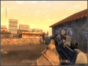 Now you will have to find a rappel hook - Mission 1.1: Mexican Border - Inbound - Walkthrough - Tom Clancys Rainbow Six: Vegas - Game Guide and Walkthrough