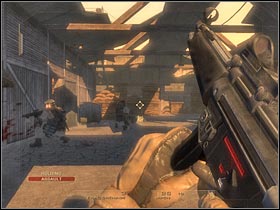 Head on towards the nearest door (#1) - Mission 1.1: Mexican Border - Inbound - Walkthrough - Tom Clancys Rainbow Six: Vegas - Game Guide and Walkthrough