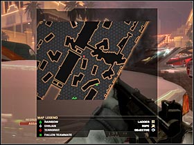 Start moving towards the small passageway - Mission 2.1: Calypso Casino - The Strip - Walkthrough - Tom Clancys Rainbow Six: Vegas - Game Guide and Walkthrough