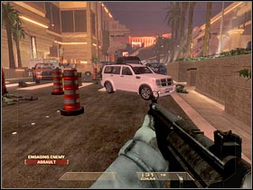 There are some quite challenging fights ahead - Mission 2.1: Calypso Casino - The Strip - Walkthrough - Tom Clancys Rainbow Six: Vegas - Game Guide and Walkthrough
