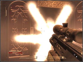 I would recommend choosing of the central balconies - Mission 5.4: Dante's Casino - Data Hub - Walkthrough - Tom Clancys Rainbow Six: Vegas - Game Guide and Walkthrough