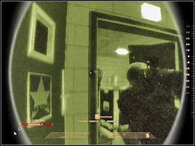 You may proceed towards the stage (#1) - Mission 5.4: Dante's Casino - Data Hub - Walkthrough - Tom Clancys Rainbow Six: Vegas - Game Guide and Walkthrough