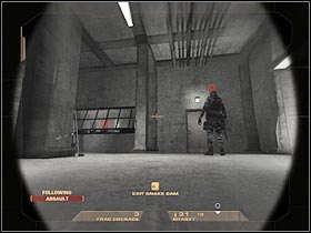 Enter this room quickly and stand in front of a small door - Mission 6.2: Nevada Dam - The Dam - Walkthrough - Tom Clancys Rainbow Six: Vegas - Game Guide and Walkthrough