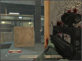 One of the terrorists may also hide on your right - Mission 6.5: Nevada Dam - The Doctors - Walkthrough - Tom Clancys Rainbow Six: Vegas - Game Guide and Walkthrough