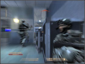 Irene will be hiding in the upper right corner of the room (#1) - Mission 6.6: Nevada Dam - Irena - Walkthrough - Tom Clancys Rainbow Six: Vegas - Game Guide and Walkthrough