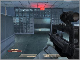 Once again, you will have to lean out - Mission 6.6: Nevada Dam - Irena - Walkthrough - Tom Clancys Rainbow Six: Vegas - Game Guide and Walkthrough