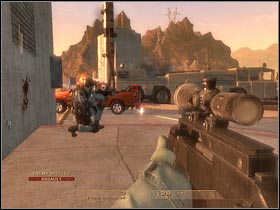 Try eliminating all of the remaining enemy units - Mission 6.7: Nevada Dam - Top of the Dam - Walkthrough - Tom Clancys Rainbow Six: Vegas - Game Guide and Walkthrough