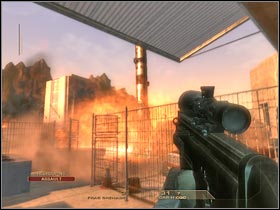 The missile is going to explode after a very short flight (#1) - Mission 6.7: Nevada Dam - Top of the Dam - Walkthrough - Tom Clancys Rainbow Six: Vegas - Game Guide and Walkthrough