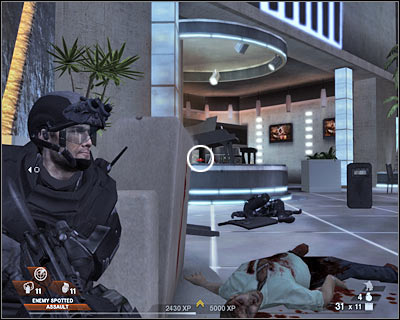 Start moving towards your target area - Scene 1 - Penthouse - part 5 - Act 5 - Theater - Tom Clancys Rainbow Six: Vegas 2 - Game Guide and Walkthrough