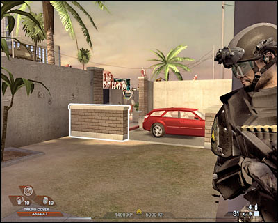 Try getting closer to a new area of the map - Scene 4 - Chase - part 2 - Act 3 - Recreation Center - Tom Clancys Rainbow Six: Vegas 2 - Game Guide and Walkthrough