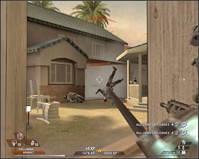 Keep heading forward - Scene 4 - Chase - part 2 - Act 3 - Recreation Center - Tom Clancys Rainbow Six: Vegas 2 - Game Guide and Walkthrough