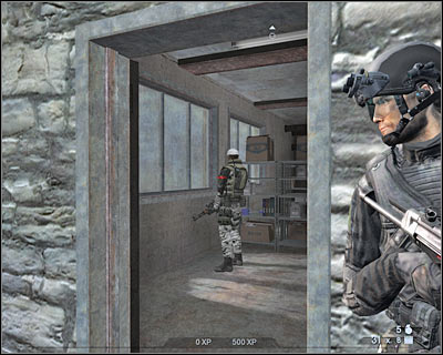 Enter this new building - Scene 1 - Negotiations - part 1 - Act 1 - Pyrénées - Tom Clancys Rainbow Six: Vegas 2 - Game Guide and Walkthrough