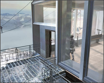 As you've probably suspected, you will have to choose the left passageway - Scene 1 - Negotiations - part 1 - Act 1 - Pyrénées - Tom Clancys Rainbow Six: Vegas 2 - Game Guide and Walkthrough