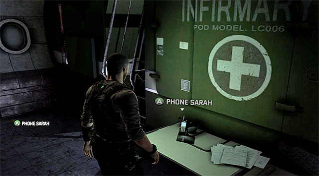 Telephone for contacting Sara - Mobile command center - Paladin - Tom Clancys Splinter Cell: Blacklist - Game Guide and Walkthrough