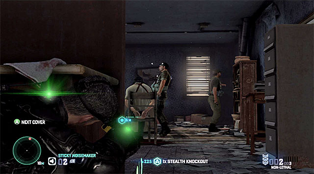 Stunning the enemies with a stun gun - Find Kobin - Mission 1 - Safehouse - Tom Clancys Splinter Cell: Blacklist - Game Guide and Walkthrough