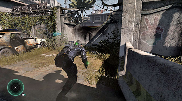 Climb up the stairs and approach the heavily guarded police station - Make it inside the police station - Mission 1 - Safehouse - Tom Clancys Splinter Cell: Blacklist - Game Guide and Walkthrough