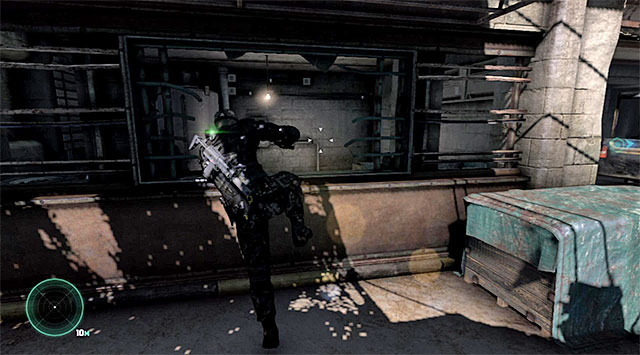 The development to the left - Make it inside the police station - Mission 1 - Safehouse - Tom Clancys Splinter Cell: Blacklist - Game Guide and Walkthrough