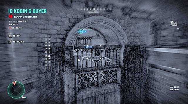 The opening above the building's entrance gate - Identify the buyer - Mission 2 - Insurgent Stronghold - Tom Clancys Splinter Cell: Blacklist - Game Guide and Walkthrough