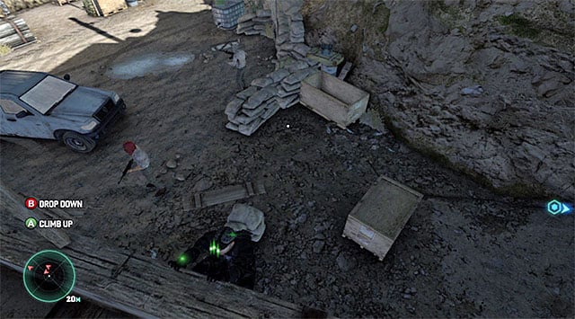 An ideal moment to drop down and leave this location - Locate the source of transmission - Mission 2 - Insurgent Stronghold - Tom Clancys Splinter Cell: Blacklist - Game Guide and Walkthrough
