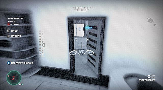 The entrance to the room with the fuse box - Detonate the EMP charge at the fuse box - Mission 4 - Private Estate - Tom Clancys Splinter Cell: Blacklist - Game Guide and Walkthrough