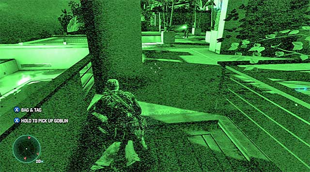 The unconscious enemy that additionally needs to be tied up - Gain access into the estate - Mission 4 - Private Estate - Tom Clancys Splinter Cell: Blacklist - Game Guide and Walkthrough