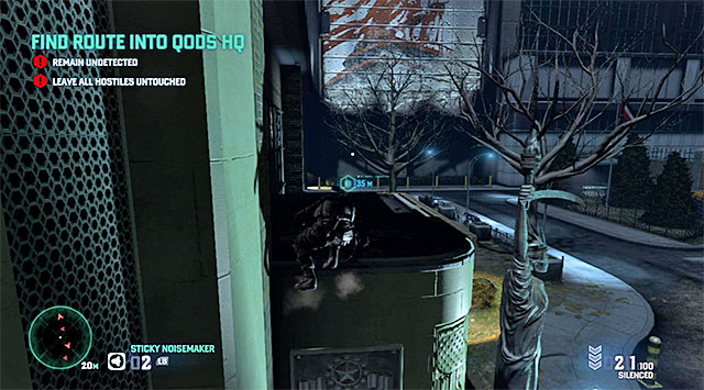 The second part of the roof - Find route into Quods HQ - Mission 6 - Special Missions HQ - Tom Clancys Splinter Cell: Blacklist - Game Guide and Walkthrough