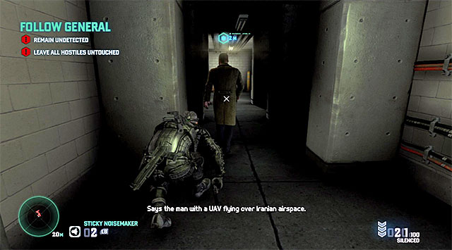 The corridor with laser traps - Reach the basement level of the parking lot - Mission 6 - Special Missions HQ - Tom Clancys Splinter Cell: Blacklist - Game Guide and Walkthrough