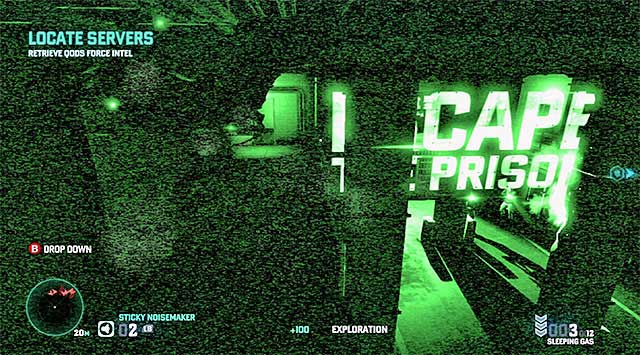 Left balcony - Break out of the prison - Mission 6 - Special Missions HQ - Tom Clancys Splinter Cell: Blacklist - Game Guide and Walkthrough