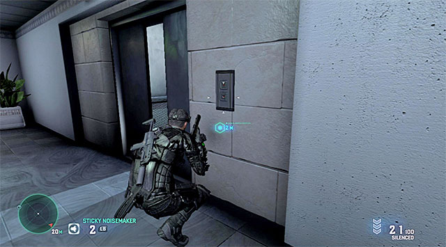 The elevator - Reach the elevator - Mission 6 - Special Missions HQ - Tom Clancys Splinter Cell: Blacklist - Game Guide and Walkthrough