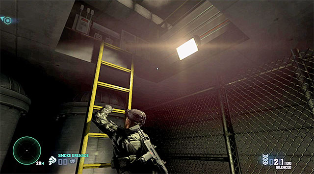 The manhole that connects the underground tunnels with the main location - Make your way out of the command center with Charlie's disc - Mission 6 - Special Missions HQ - Tom Clancys Splinter Cell: Blacklist - Game Guide and Walkthrough