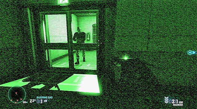 Go through the opposite door in this room and, after you walk into a darkened corridor, turn left and stop near the blocked passage shown in the above screenshot - Make your way out of the command center with Charlie's disc - Mission 6 - Special Missions HQ - Tom Clancys Splinter Cell: Blacklist - Game Guide and Walkthrough